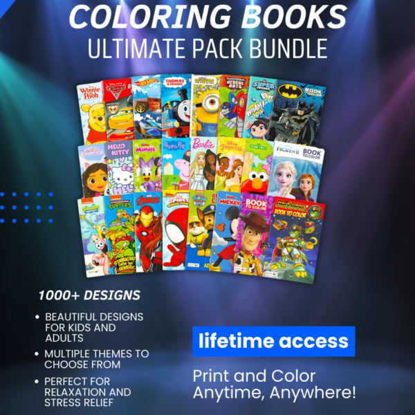 Coloring Books Ultimate Pack bundle